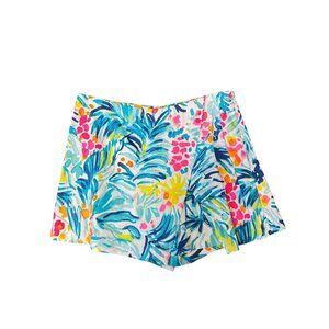 Lilly Pulitzer Sz 00 MARII SERENE BLUE TIPPY TOP Print Skort